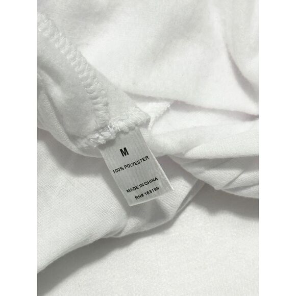 Women's Long Sleeve‎ Pullover Raw Hem Cropped Hoodie Bright White Size Medium - Picture 2 of 11